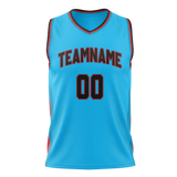 Custom Team Design Blue & Red Colors Design Sports Basketball Jersey BS00PS092009