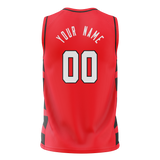 Custom Team Design Red & Black Colors Design Sports Basketball Jersey BS00PTB010901