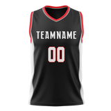 Custom Team Design Black & Red Colors Design Sports Basketball Jersey BS00PTB030109