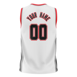 Custom Team Design White & Red Colors Design Sports Basketball Jersey BS00PTB040209