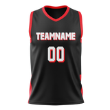 Custom Team Design Black & Red Colors Design Sports Basketball Jersey BS00PTB050109