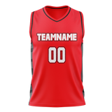 Custom Team Design Red & Black Colors Design Sports Basketball Jersey BS00PTB070901