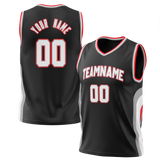 Custom Team Design Black & White Colors Design Sports Basketball Jersey BS00PTB090102