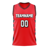 Custom Team Design Red & Black Colors Design Sports Basketball Jersey BS00PTB100901