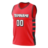 Custom Team Design Red & Black Colors Design Sports Basketball Jersey BS00PTB100901