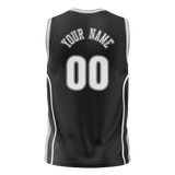 Custom Team Design Black & Gray Colors Design Sports Basketball Jersey BS00SAS010103