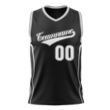 Custom Team Design Black & Gray Colors Design Sports Basketball Jersey BS00SAS010103