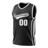 Custom Team Design Black & Gray Colors Design Sports Basketball Jersey BS00SAS010103