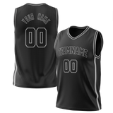 Custom Team Design Black & Gray Colors Design Sports Basketball Jersey BS00SAS020103