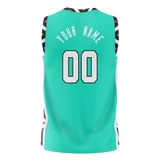 Custom Team Design Teal & Black Colors Design Sports Basketball Jersey BS00SAS031701