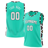 Custom Team Design Teal & Black Colors Design Sports Basketball Jersey