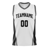 Custom Team Design White & Black Colors Design Sports Basketball Jersey BS00SAS050201