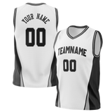 Custom Team Design White & Black Colors Design Sports Basketball Jersey BS00SAS050201