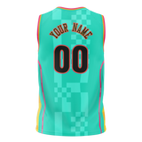 Custom Team Design Teal & Yellow Colors Design Sports Basketball Jersey BS00SAS061712