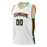 Custom Team Design White & Black Colors Design Sports Basketball Jersey BS00SAS070201