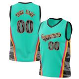 Custom Team Design Teal & Black Colors Design Sports Basketball Jersey