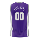 Custom Team Design Purple & Gray Colors Design Sports Basketball Jersey BS00SK022303