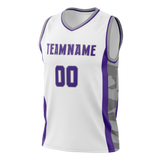 Custom Team Design White & Gray Colors Design Sports Basketball Jersey BS00SK040203