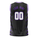 Custom Team Design Black & Purple Colors Design Sports Basketball Jersey BS00SK080123