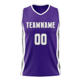 Custom Team Design Purple & Gray Colors Design Sports Basketball Jersey BS00SK092303