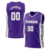 Custom Team Design Purple & Gray Colors Design Sports Basketball Jersey BS00SK092303