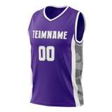 Custom Team Design Purple & Gray Colors Design Sports Basketball Jersey BS00SK092303