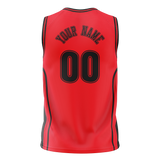 Custom Team Design Red & Black Colors Design Sports Basketball Jersey BS00TR010901