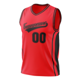 Custom Team Design Red & Black Colors Design Sports Basketball Jersey BS00TR010901