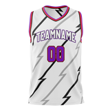 Custom Team Design Black & White Colors Design Sports Basketball Jersey BS00TR020102