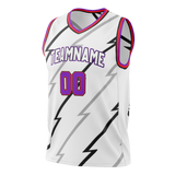 Custom Team Design Black & White Colors Design Sports Basketball Jersey BS00TR020102