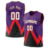 Custom Team Design Purple & Black Colors Design Sports Basketball Jersey