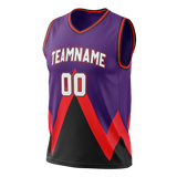 Custom Team Design Purple & Black Colors Design Sports Basketball Jersey BS00TR032301