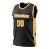 Custom Team Design Black & Cream Colors Design Sports Basketball Jersey BS00TR040105