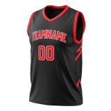 Custom Team Design Black & Red Colors Design Sports Basketball Jersey BS00TR050109