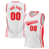 Custom Team Design White & Red Colors Design Sports Basketball Jersey BS00TR060209