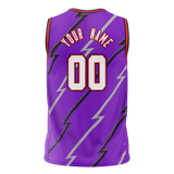 Custom Team Design Purple & Black Colors Design Sports Basketball Jersey BS00TR072301