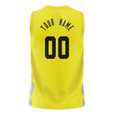 Custom Team Design Yellow & Gray Colors Design Sports Basketball Jersey BS00UJ021203