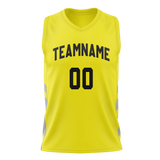 Custom Team Design Yellow & Gray Colors Design Sports Basketball Jersey BS00UJ021203