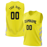 Custom Team Design Yellow & Gray Colors Design Sports Basketball Jersey