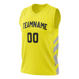 Custom Team Design Yellow & Gray Colors Design Sports Basketball Jersey BS00UJ021203