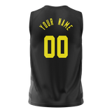 Custom Team Design Black & Yellow Colors Design Sports Basketball Jersey BS00UJ070112