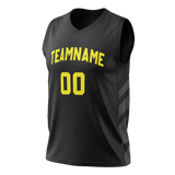 Custom Team Design Black & Yellow Colors Design Sports Basketball Jersey BS00UJ070112