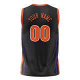 Custom Team Design Black & Orange Colors Design Sports Basketball Jersey BS00UJ080110