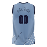 Custom Team Design Light Blue & White Colors Design Sports Basketball Jersey BS00VG062102