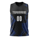 Custom Team Design Black & Royal Blue Colors Design Sports Basketball Jersey BS00VG090119