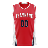 Custom Team Design Red & White Colors Design Sports Basketball Jersey BS00WW040902