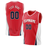 Custom Team Design Red & White Colors Design Sports Basketball Jersey