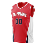 Custom Team Design Red & White Colors Design Sports Basketball Jersey BS00WW040902