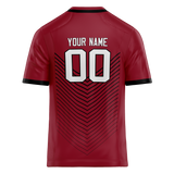 Custom Team Design Red & Black Colors Design Sports Football Jersey FT00AC020901