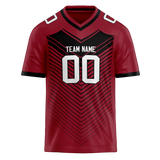 Custom Team Design Red & Black Colors Design Sports Football Jersey FT00AC020901